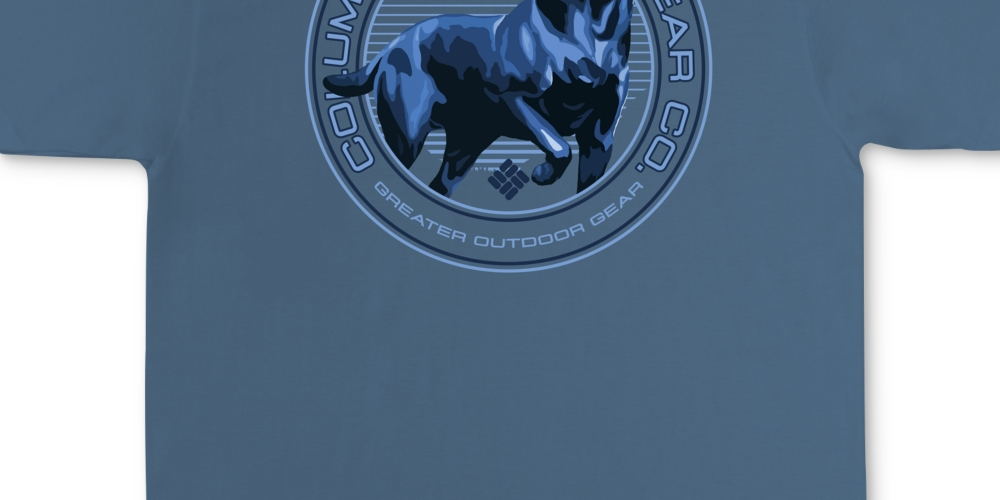 Camiseta Columbia Masculina Musk Graphic Azul Tamanho GG