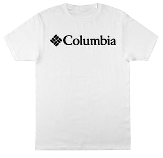 Camiseta Columbia Masculina Franchise Manga Curta Branca Tamanho Médio
