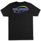 Camiseta gráfica com logotipo da Columbia Corp Masculina, preta