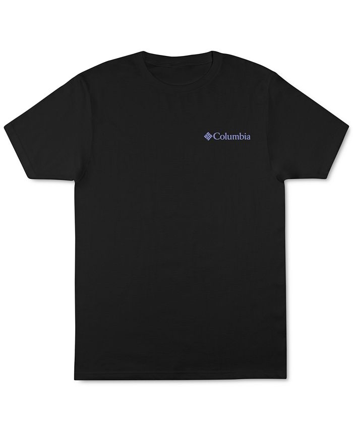 Camiseta gráfica com logotipo da Columbia Corp Masculina, preta