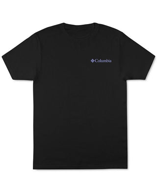 Camiseta gráfica com logotipo da Columbia Corp Masculina, preta