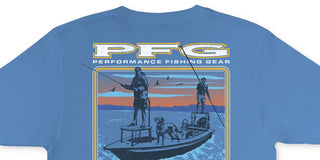 Camiseta Columbia Masculina PFG Labby Graphic Azul Tamanho P