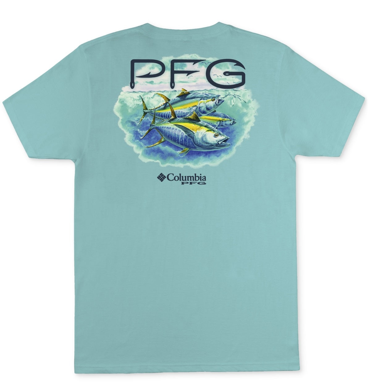 Camiseta Columbia Dean Graphic Masculina Azul Tamanho P