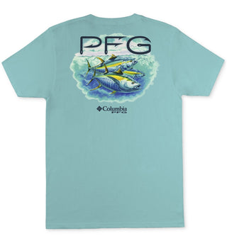 Camiseta Columbia Dean Graphic Masculina Azul Tamanho P