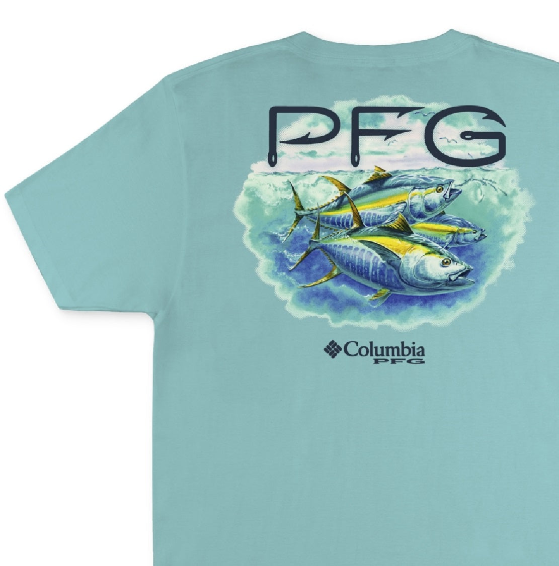 Camiseta Columbia Dean Graphic Masculina Azul Tamanho P