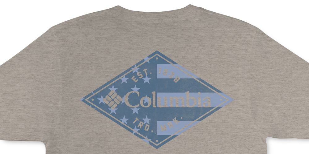 Camiseta Columbia Status Graphic Masculina Cinza Tamanho P