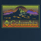 Camiseta gráfica masculina Columbia azul tamanho X-G