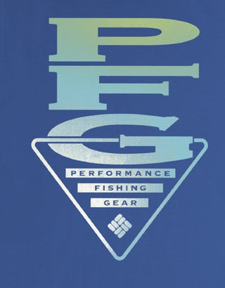 Camiseta Columbia Masculina PFG Graphic Azul Tamanho P