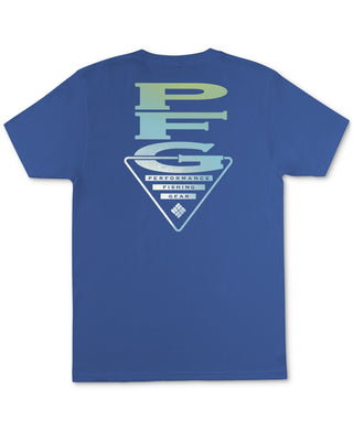 Camiseta Columbia Masculina PFG Graphic Azul Tamanho P