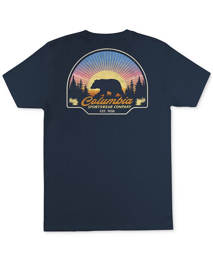 Camiseta Columbia Kujo Graphic Masculina Azul Tamanho P