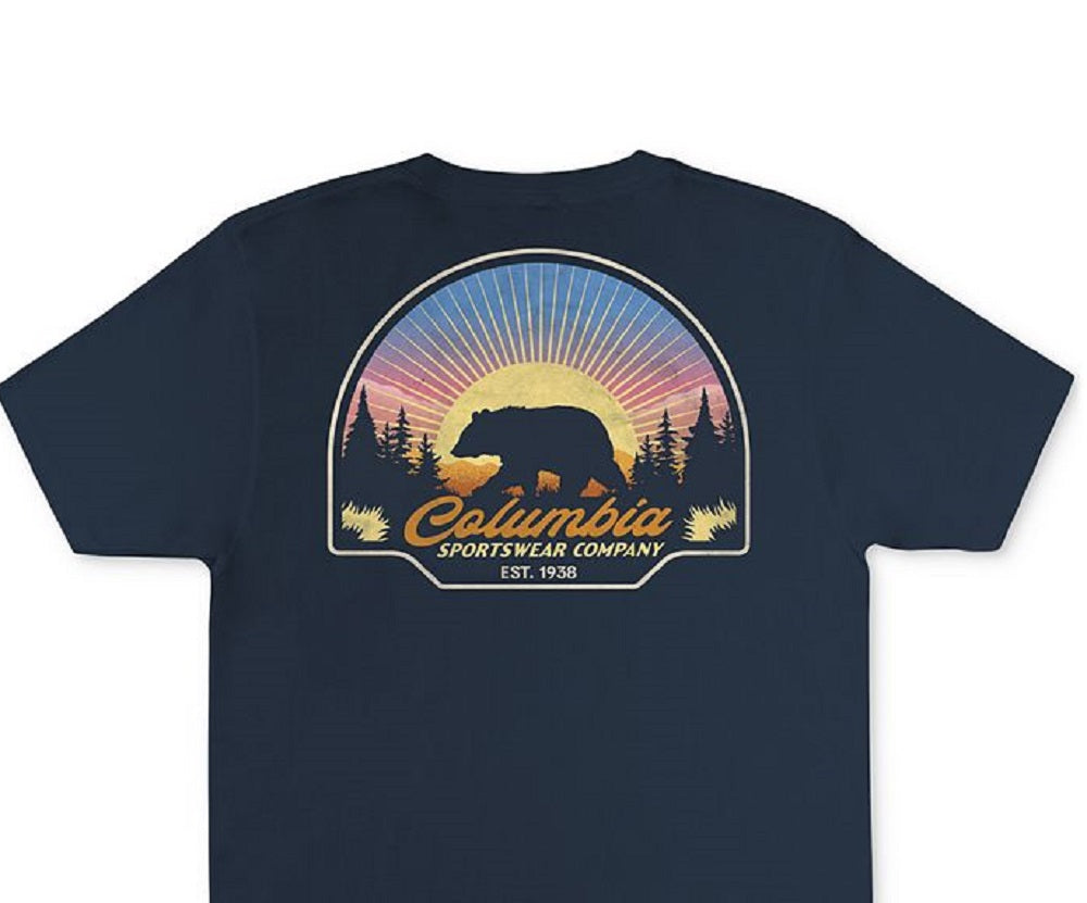 Camiseta Columbia Kujo Graphic Masculina Azul Tamanho P