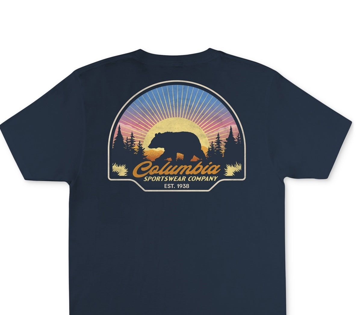 Camiseta Columbia Kujo Graphic Masculina Azul Tamanho XXG