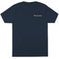 Camiseta Columbia Masculina de Algodão com Gola Redonda e Estampa Azul, Tamanho Grande