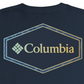 Camiseta Columbia Masculina de Algodão com Gola Redonda e Estampa Azul, Tamanho Grande