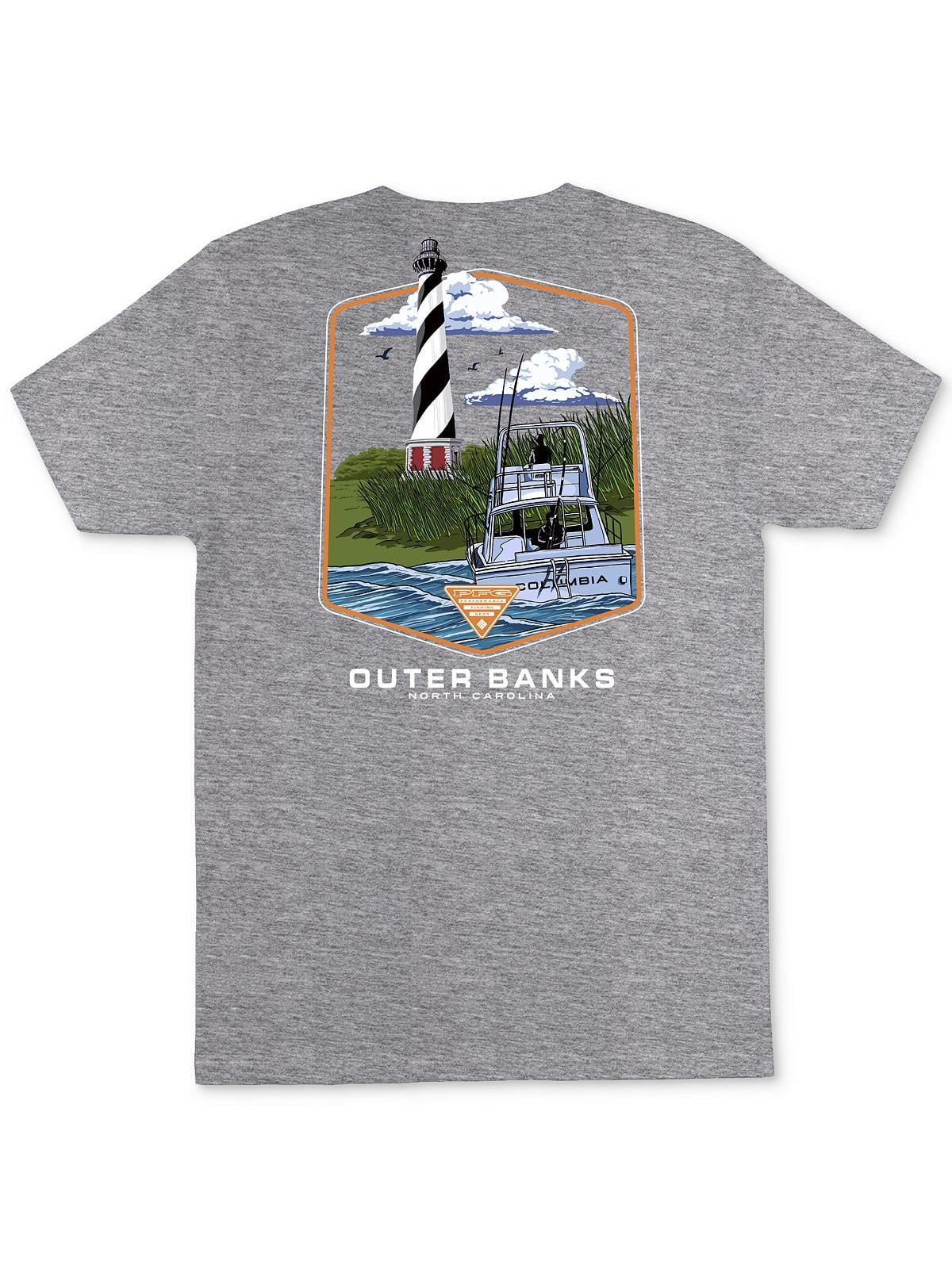 Camiseta Columbia Masculina Keon PFG Logo Graphic Cinza Tamanho P