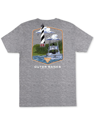 Camiseta Columbia Masculina Keon PFG Logo Graphic Cinza Tamanho P
