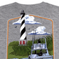 Camiseta Columbia Masculina Keon PFG Logo Graphic Cinza Tamanho P