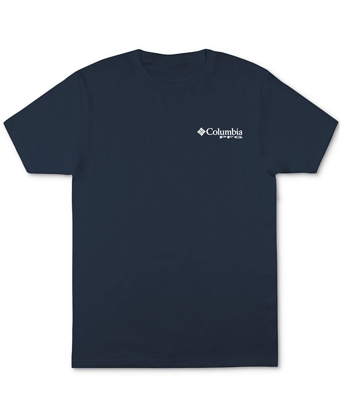 Camiseta Columbia PFG Manga Curta Masculina Azul