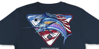 Camiseta Columbia PFG Manga Curta Masculina Azul