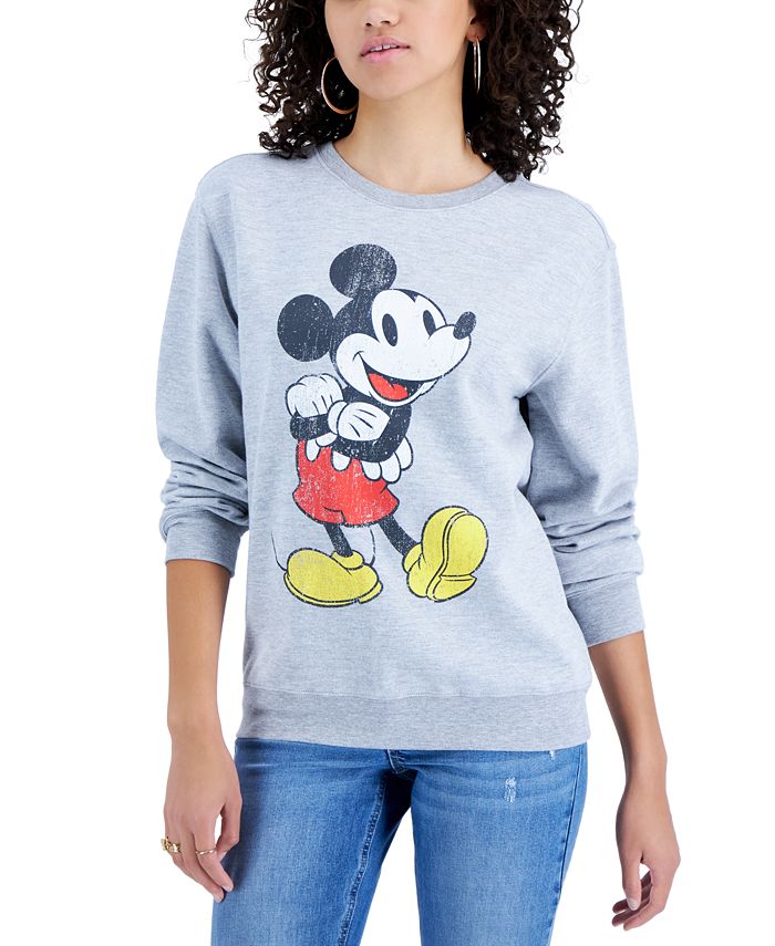 Blusa com estampa do Mickey Mouse da Disney Junior, cinza, tamanho pequeno