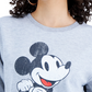 Blusa com estampa do Mickey Mouse da Disney Junior, cinza, tamanho pequeno
