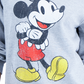 Blusa com estampa do Mickey Mouse da Disney Junior, cinza, tamanho pequeno