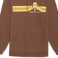 Bass Outdoor Calwood Retro Logo Fleece Hoodie Masculino Marrom