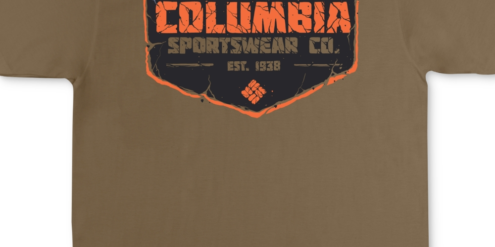 Camiseta Columbia Journey Mountain Logo Graphic Masculina Marrom Tamanho P