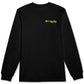 Camiseta Columbia Masculina Classic Fit com Logo Vertical e Manga Longa, Preta, Tamanho X-G
