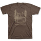 Camiseta gráfica com logotipo Such Great Heights da Bass Outdoor para homens, tamanho grande, marrom