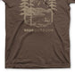 Camiseta gráfica com logotipo Such Great Heights da Bass Outdoor para homens, tamanho grande, marrom