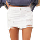 Minissaia jeans feminina Out Of Ordinary da Free People, branca, tamanho 8