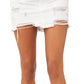 Minissaia jeans feminina Out Of Ordinary da Free People, branca, tamanho 8
