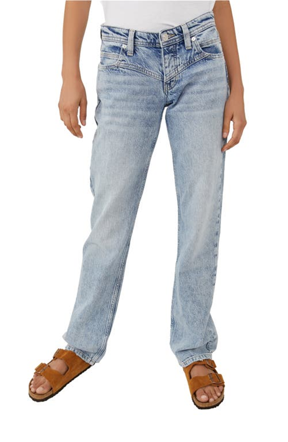 Calça Jeans Shelby Boyfriend Feminina Free People Azul Tamanho 31