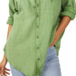 Camisa túnica feminina Summer Daydream da Free People, verde, tamanho médio
