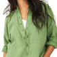 Camisa túnica feminina Summer Daydream da Free People, verde, tamanho grande