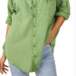 Camisa túnica feminina Summer Daydream da Free People, verde, tamanho grande