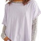 Camiseta feminina U Fancy da Free People, roxa, tamanho pequeno