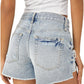 Shorts Maggie Distressed Azul Free People Feminino Tamanho 26
