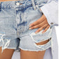 Shorts Maggie Distressed Azul Free People Feminino Tamanho 26