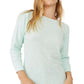 Camiseta feminina Batter Up Cotton da Free People, verde, tamanho pequeno
