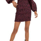 Vestido curto de manga comprida Smock It To Me da Free People para mulheres, preto, tamanho médio