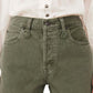 Shorts jeans rasgado e cortado Makai feminino da Free People, verde, tamanho 30