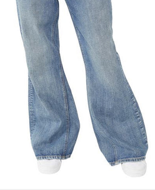 Calça jeans flare feminina New Dawn da Free People, azul, tamanho 30