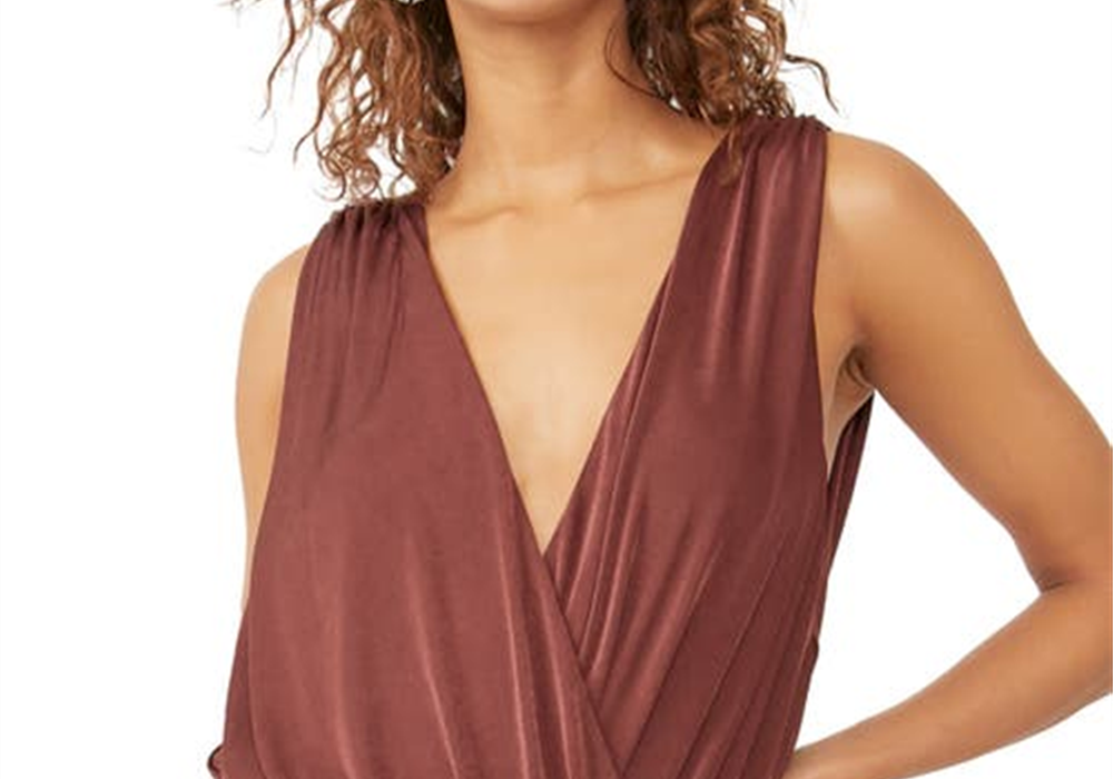 Body Coruja Noturna Free People em Noz-moscada Tamanho P