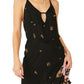 Vestido longo floral Get To You da Free People para mulheres, preto, tamanho médio