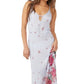 Vestido longo floral Get To You da Free People para mulheres, roxo, tamanho extrapequeno