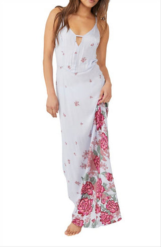 Free People Women's Get To You Floral Maxi Sundress Purple Size X-Large