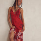 Vestido longo floral Get To You da Free People para mulheres, tamanho X-S