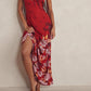 Vestido longo floral Get To You da Free People para mulheres, tamanho X-S